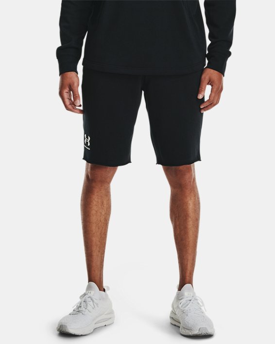 Men's UA Rival Terry Shorts in Black image number 0